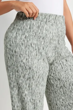 Textured Wide Leg Trousers