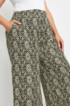 Textured Wide Leg Trousers