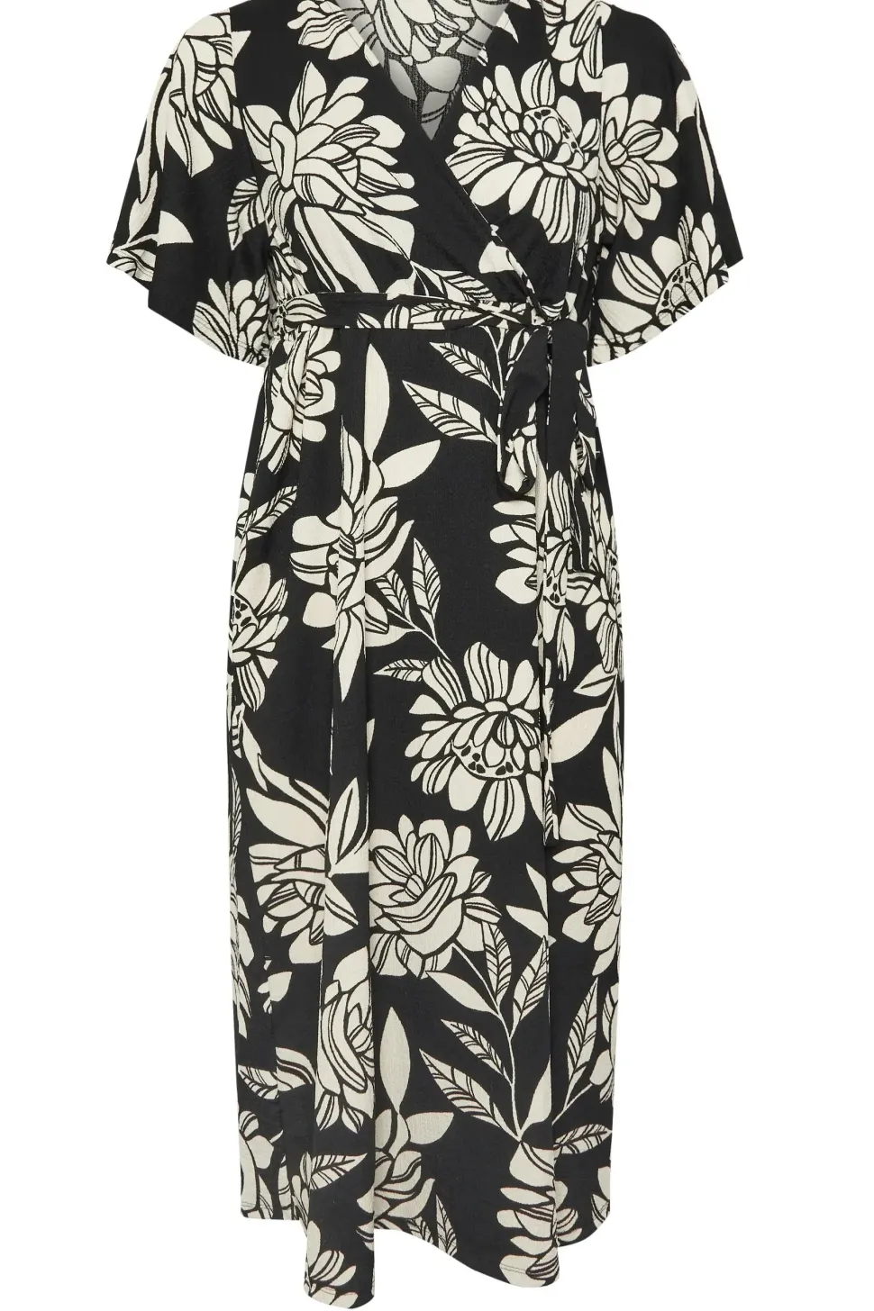 Textured Wrap Dress