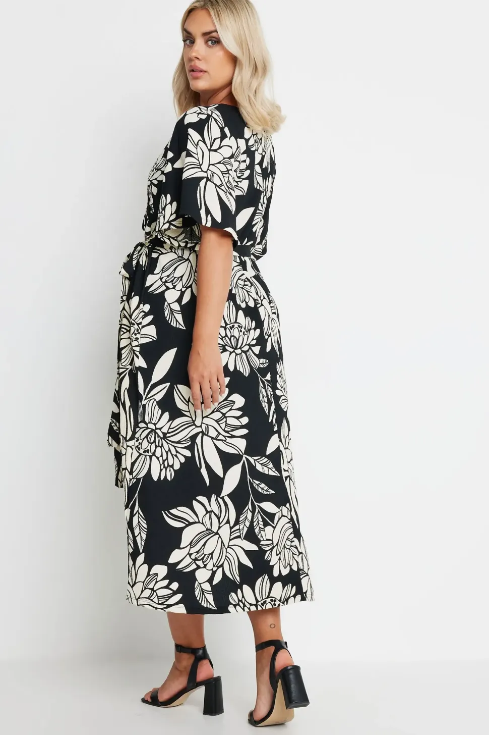 Textured Wrap Dress