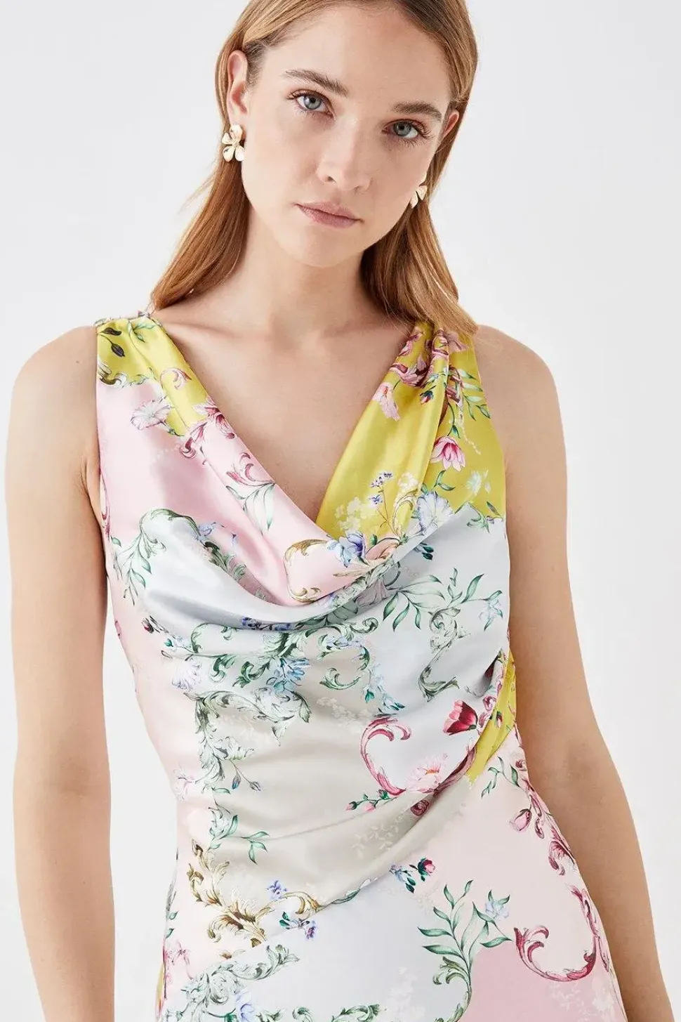 The Collector Satin Bias Cut Midaxi Dress