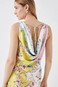 The Collector Satin Bias Cut Midaxi Dress