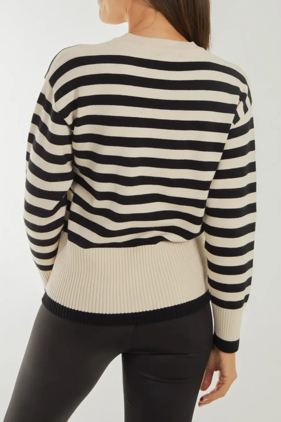 Thick Stripe Crew Neck Jumper