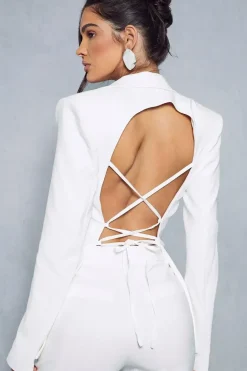 Tie Back Detail Blazer