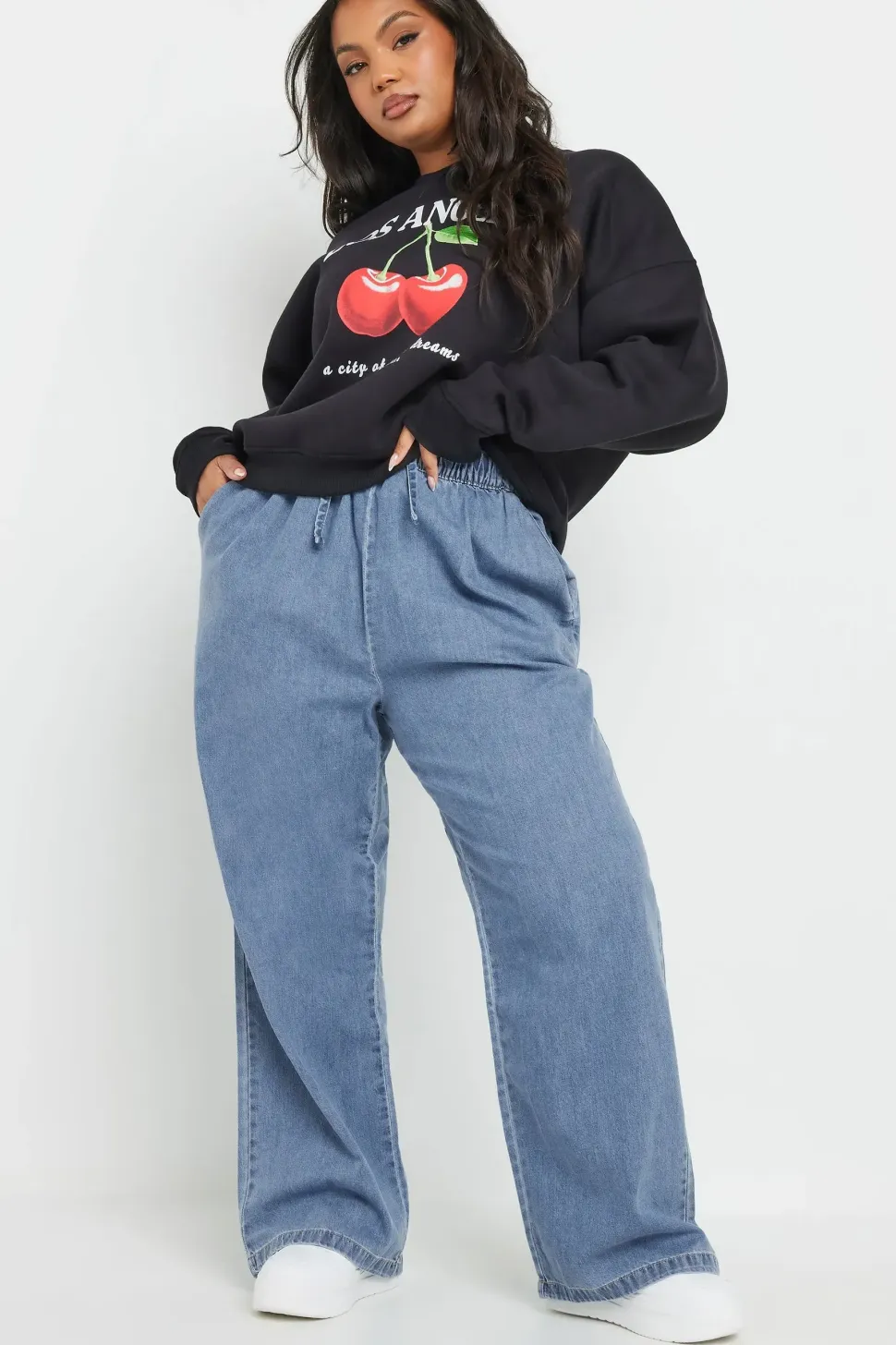 Tie Detail Denim Jeans