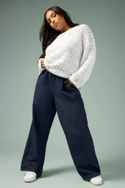 Tie Detail Denim Jeans