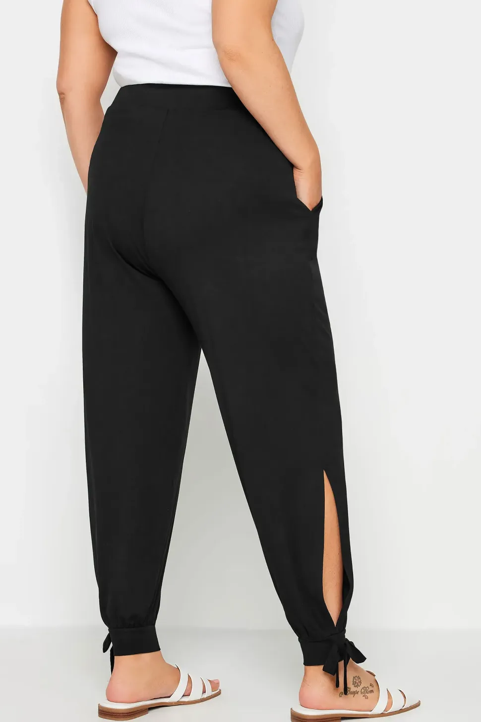 Tie Detail Harem Joggers