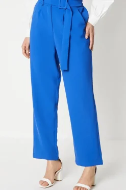 Tie Detail High Waisted Trousers