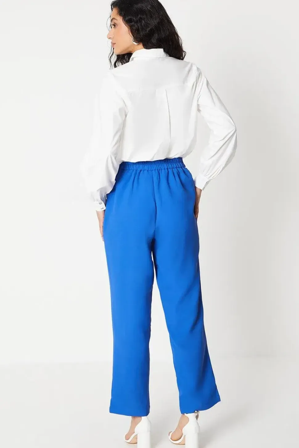 Tie Detail High Waisted Trousers