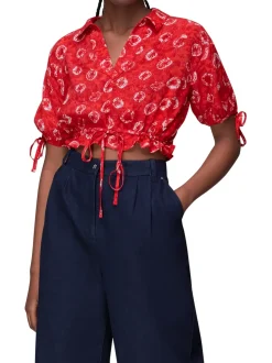 Tie Dye Floral Top-Tie Dye