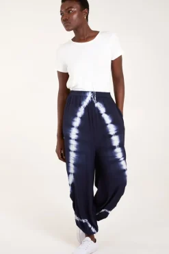 Tie Dye Ruched Harem Trouser