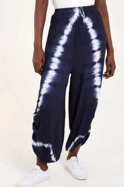 Tie Dye Ruched Harem Trouser
