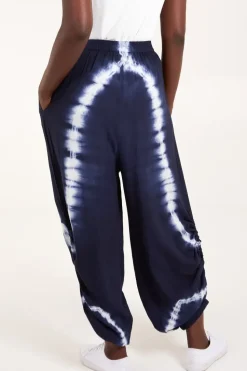 Tie Dye Ruched Harem Trouser