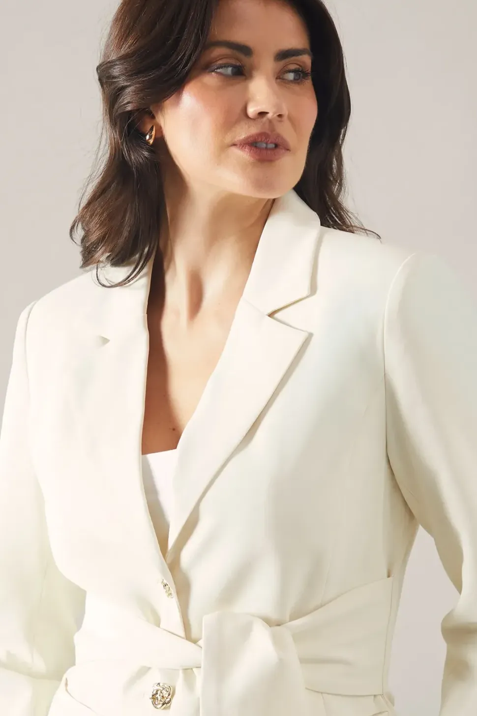 Tie Front Blazer