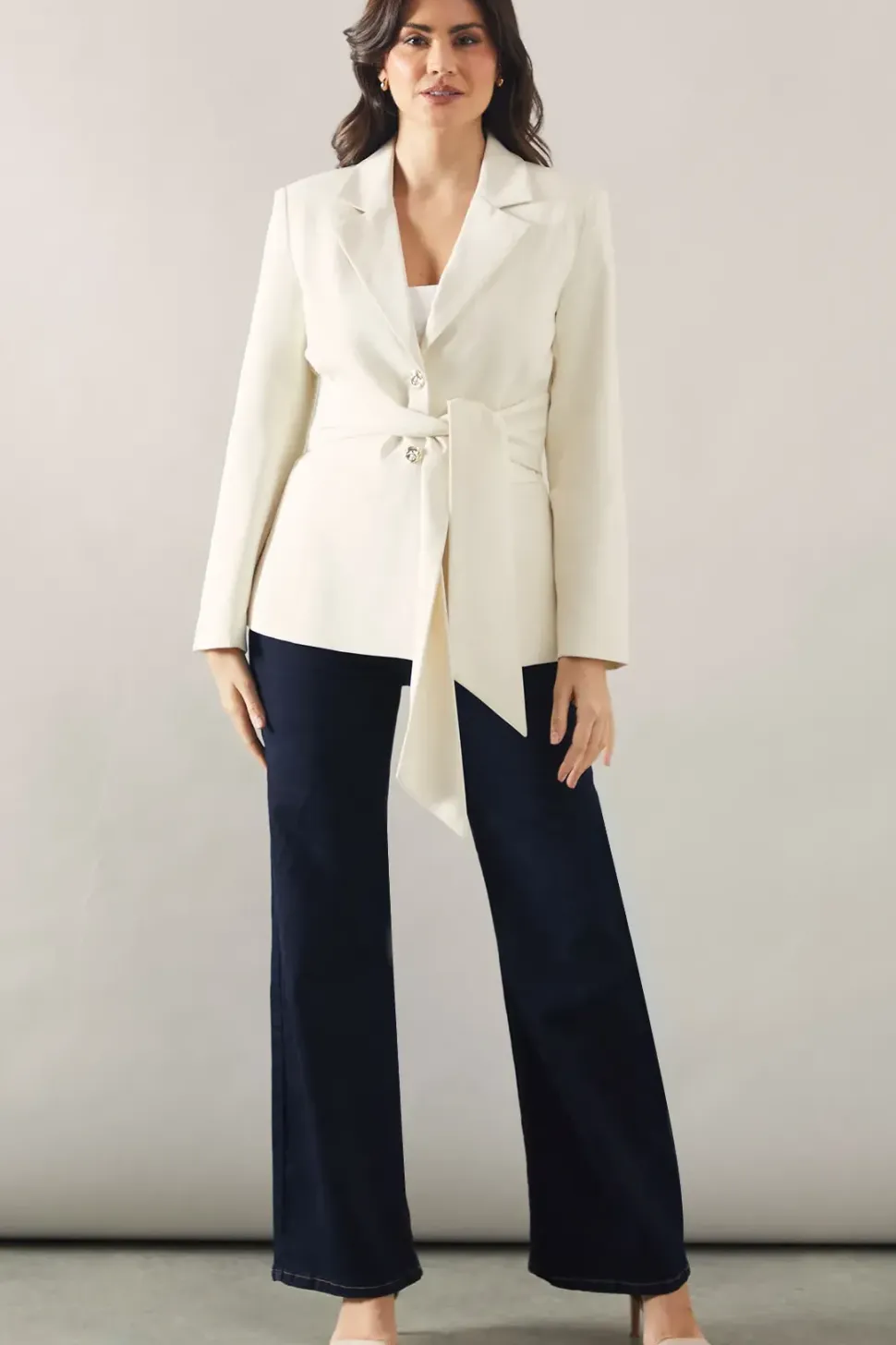 Tie Front Blazer