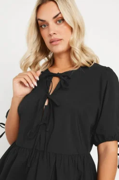 Tie Front Peplum Top