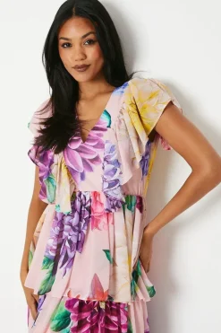 Tiered Georgette Maxi Dress