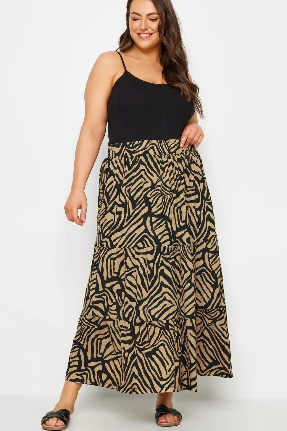 Tiered Maxi Skirt