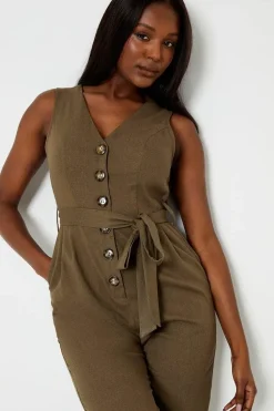 Tie Waist Jumpsuit