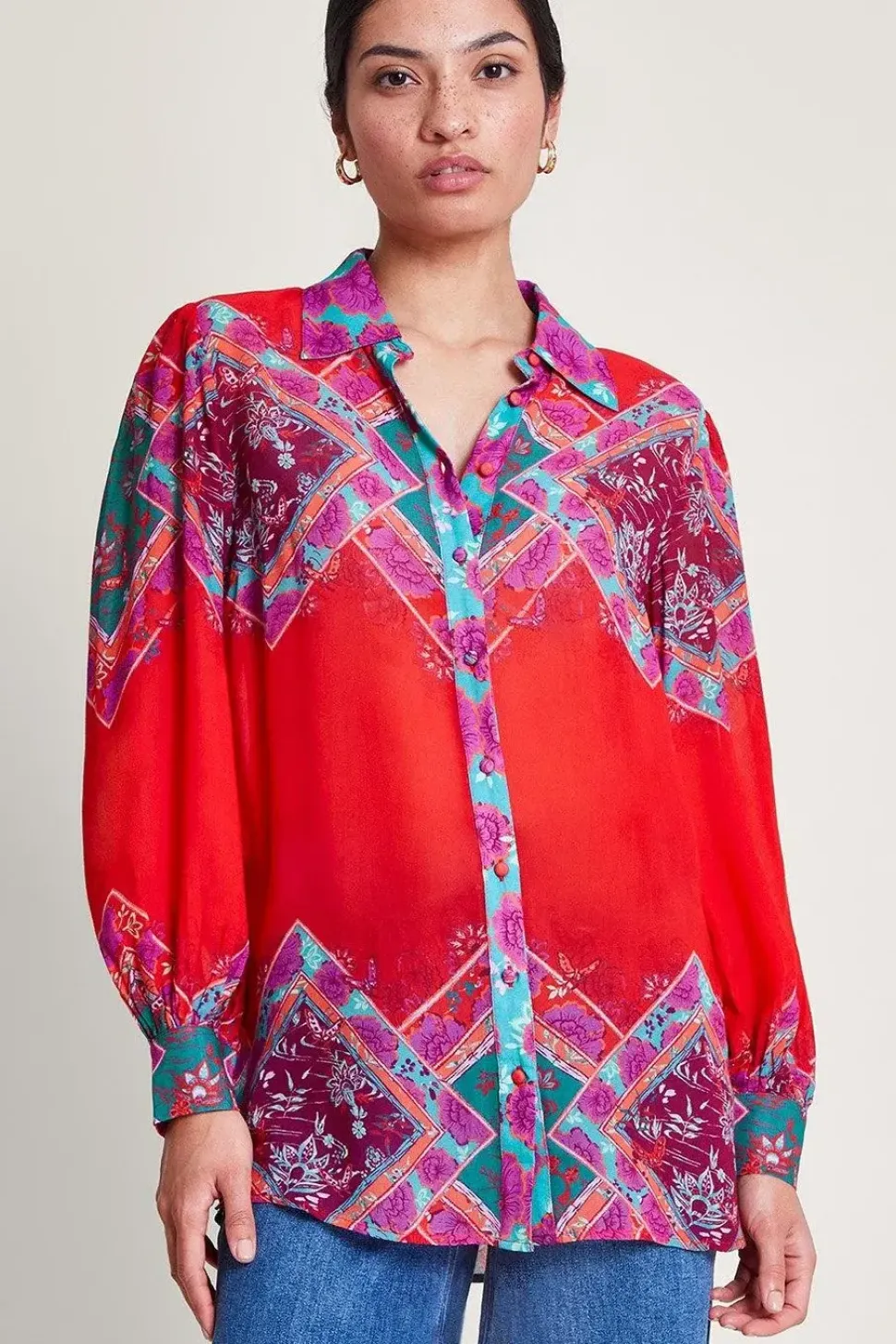 Tiffany Print Blouse