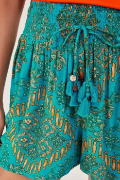 Tile Print Shorts