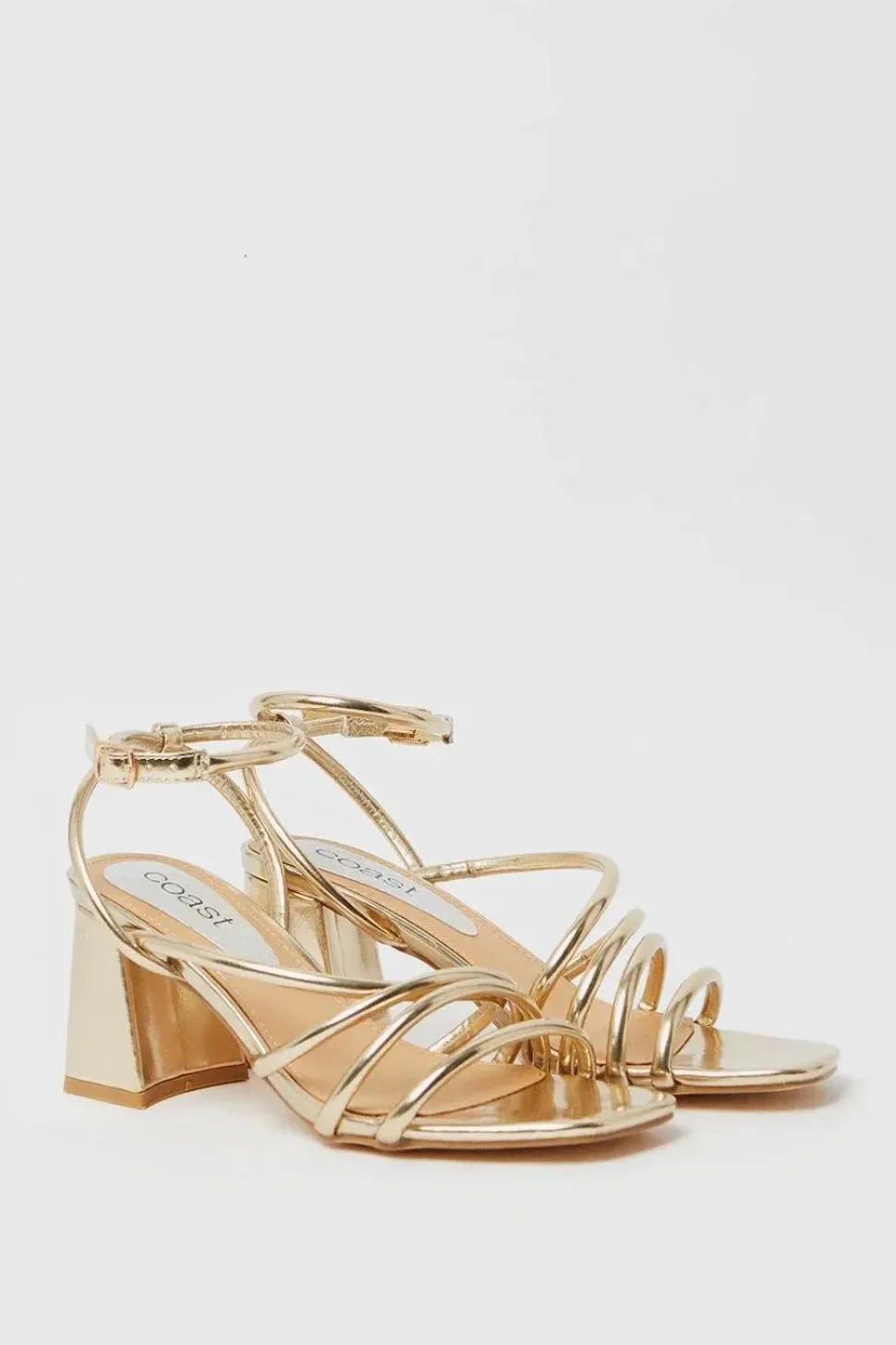 Tischea Strappy High Block Heeled Sandals