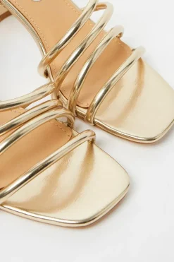Tischea Strappy High Block Heeled Sandals