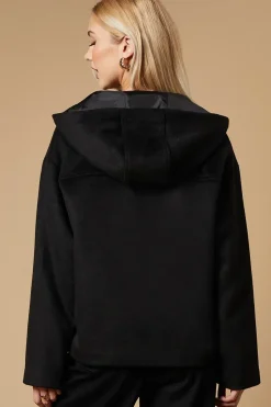 Toggle Detail Hooded Coat