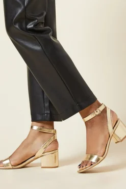 Tommi Barely There Mid Block Heel Sandals