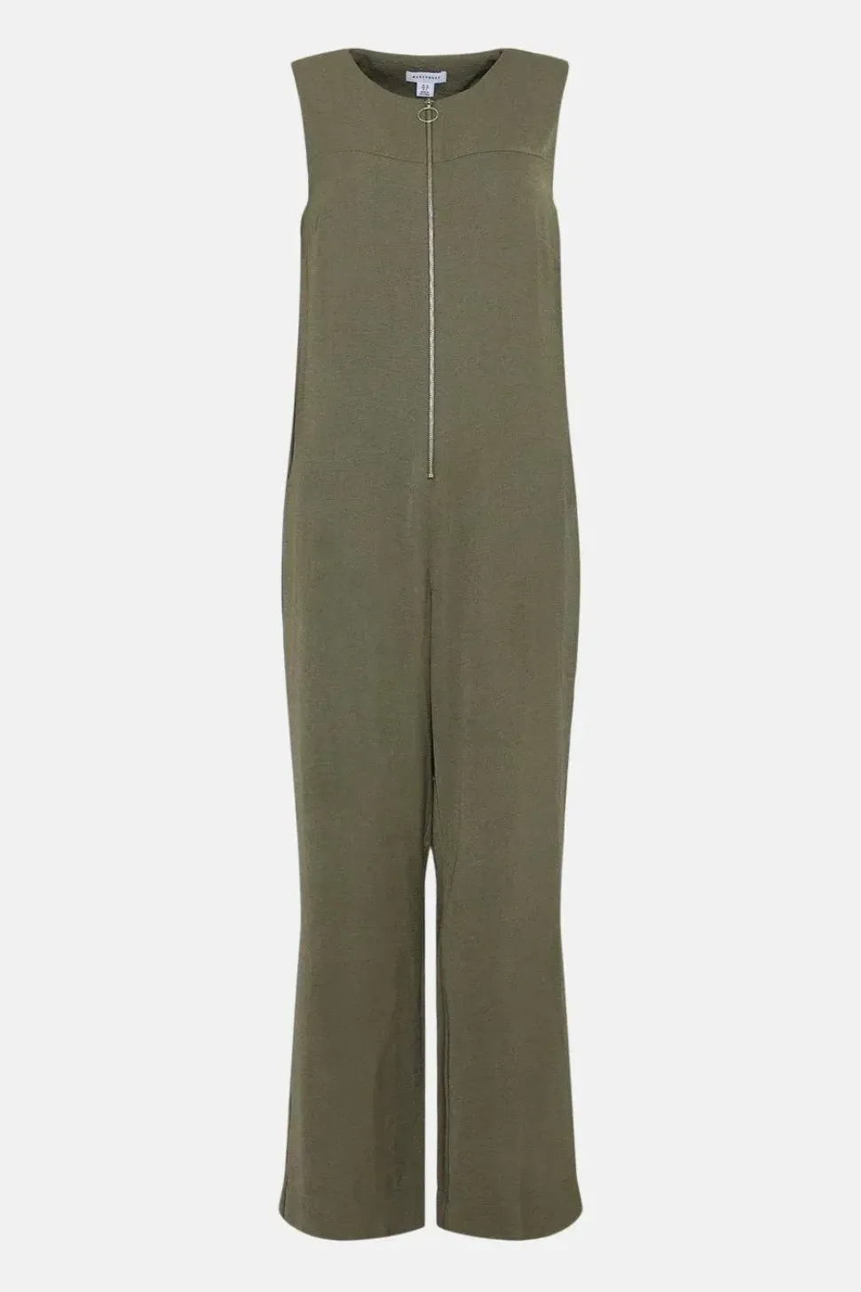 Topstitch Zip Jumpsuit