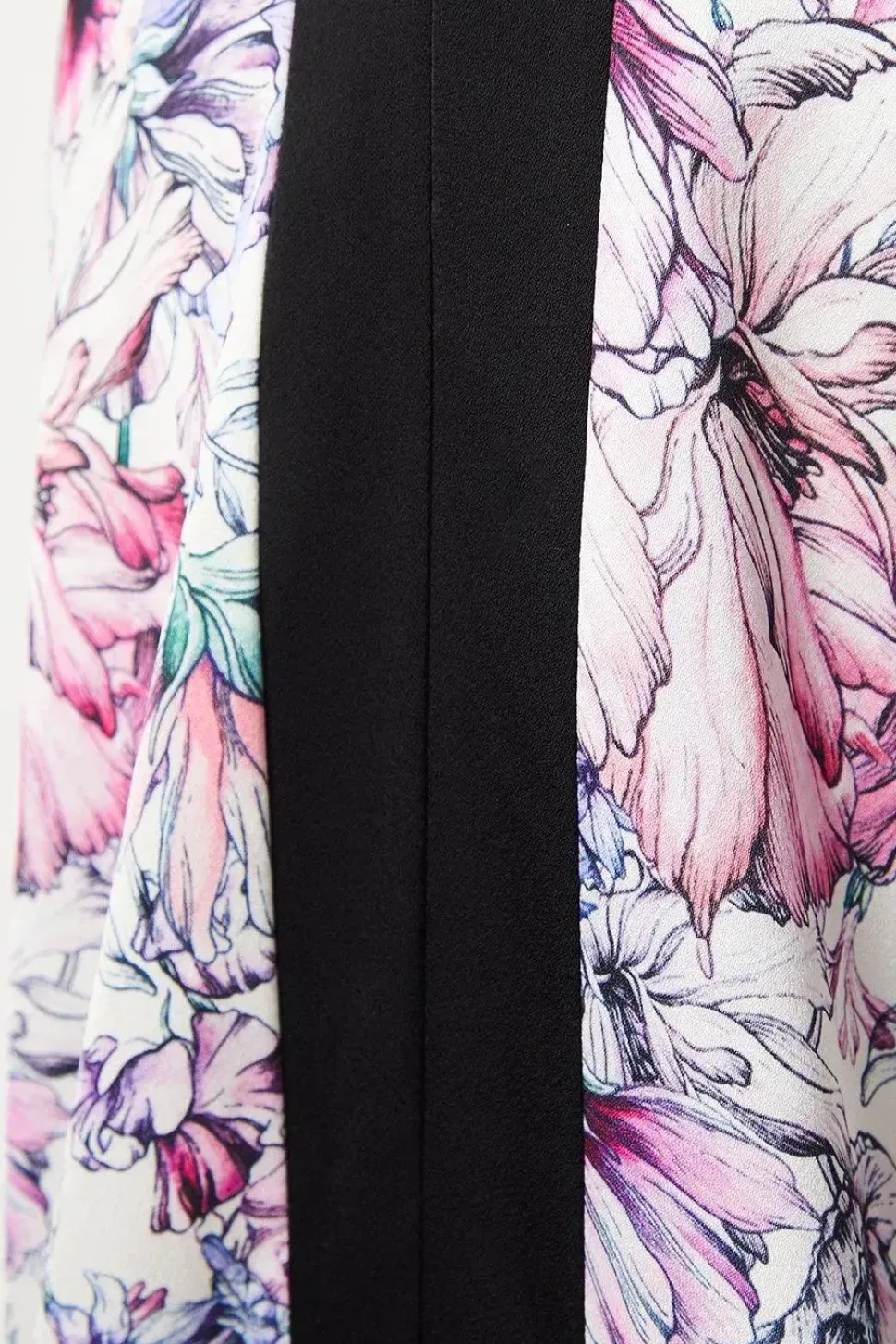 Trailing Floral Satin Trousers