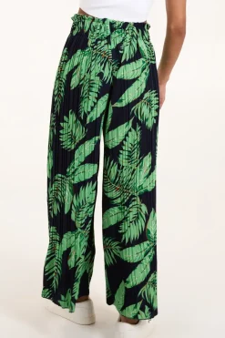 Tropical Print Elasticated Waist Culottes