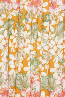 Tropical Print Pocket Dress