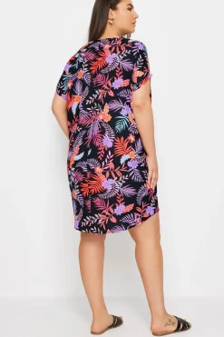 Tropical Print Shift Dress