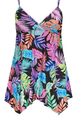Tropical Print Swimdress