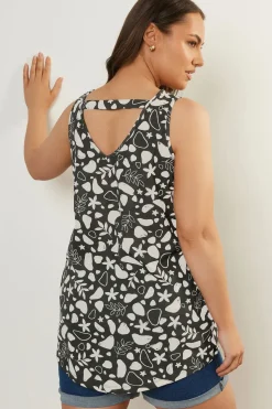 Tropical Print Vest Top
