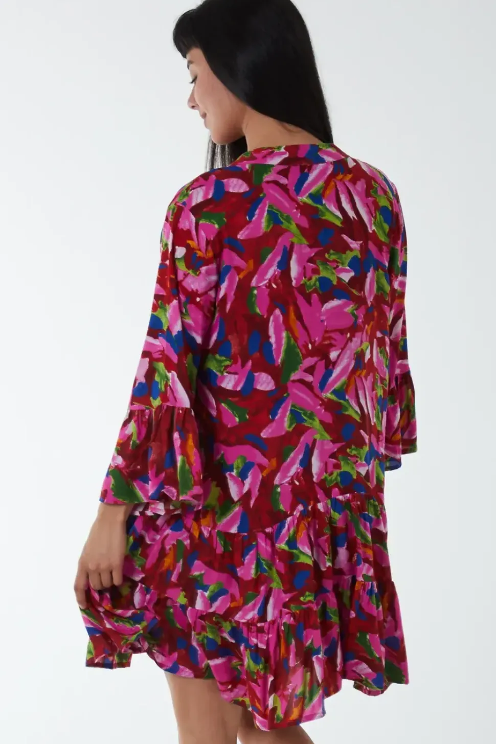 Tunic Tiered Smock Mini Dress
