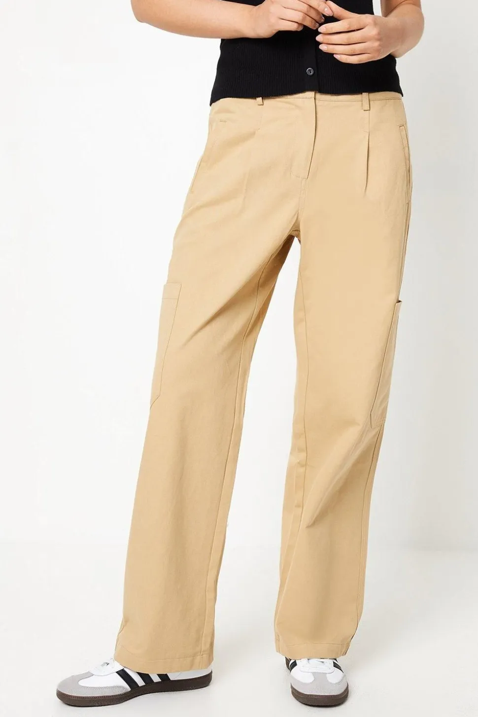 Twill Cargo Pocket Detail Trouser