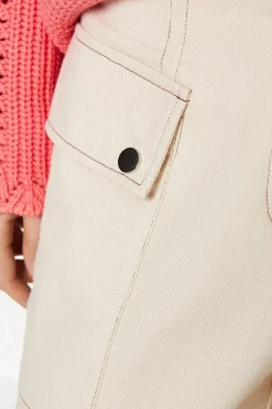 Twill Contrast Stitch Cargo Trouser