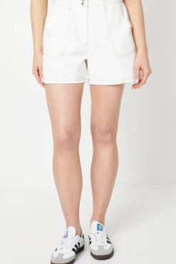 Twill Contrast Stitch Shorts