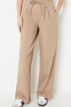 Twill Drawstring Paperbag Trouser