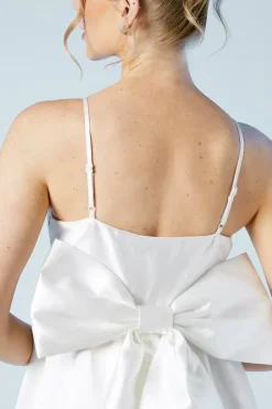 Twill High Low Wedding Dress
