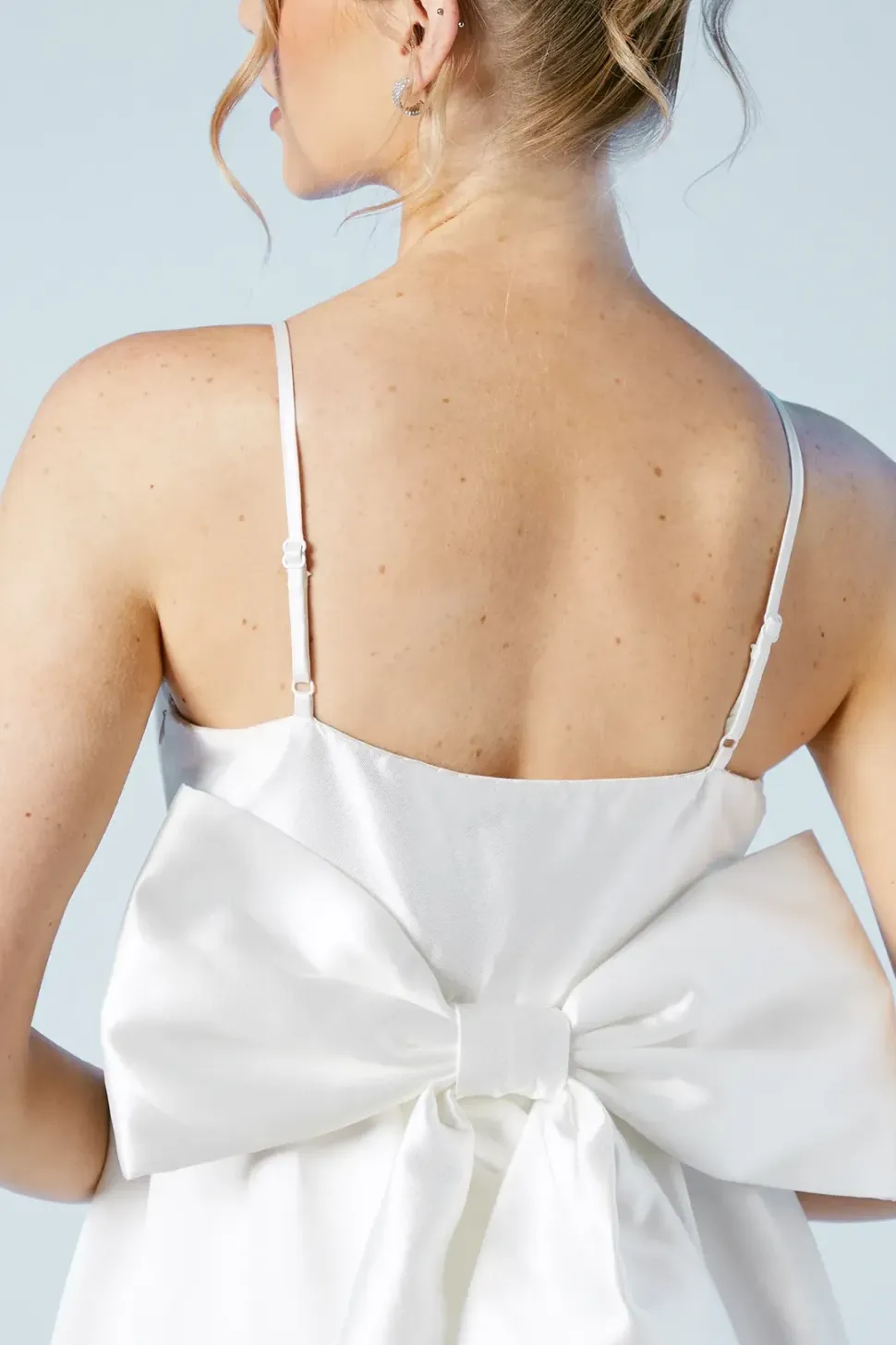 Twill High Low Wedding Dress