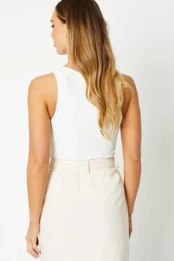 Twill Pocket Detail Mini Skirt