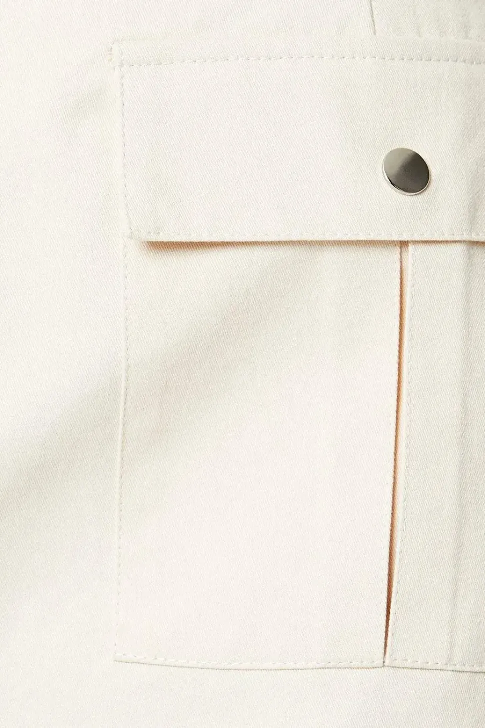 Twill Pocket Detail Mini Skirt