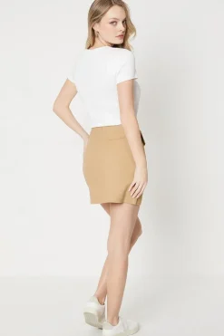Twill Pocket Mini Skirt