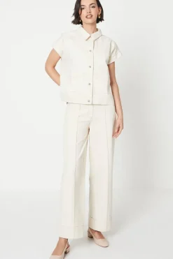 Twill Sleeveless Jacket