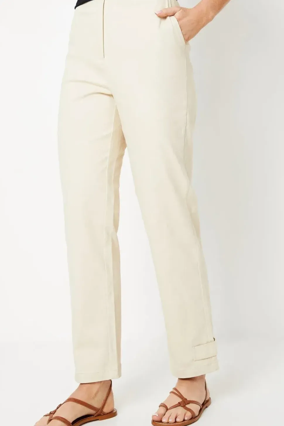 Twill Tab Detail Trouser