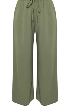 Twill Wide Leg Trousers