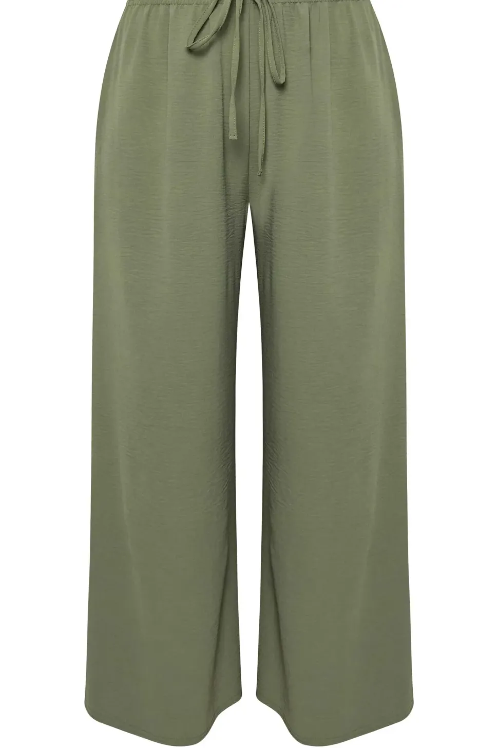 Twill Wide Leg Trousers